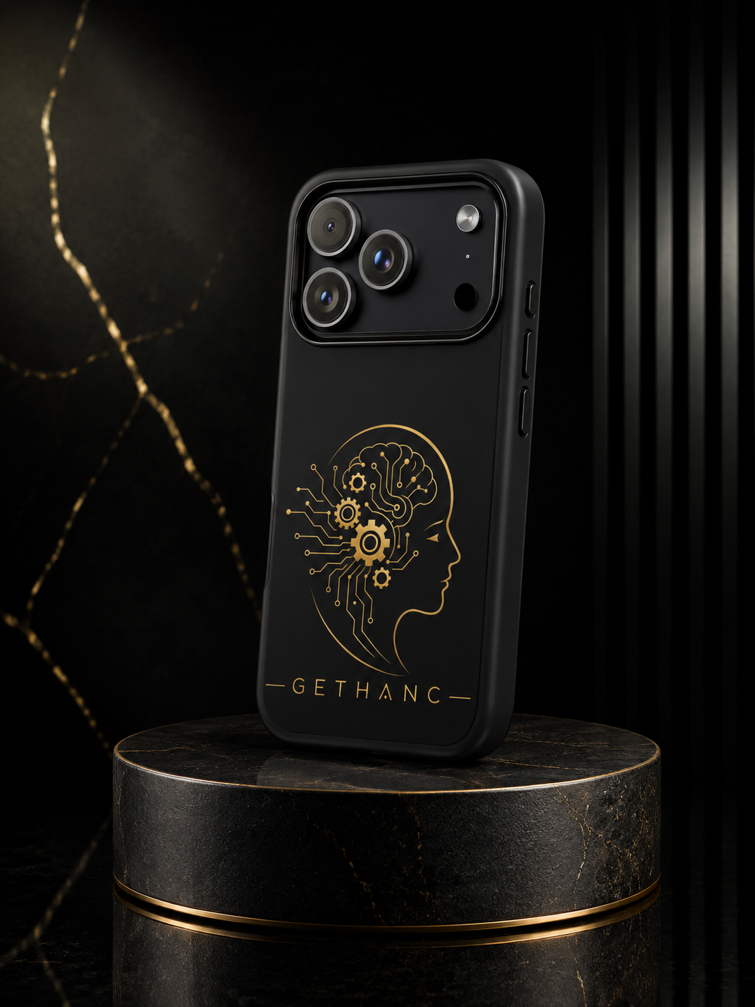 Gethanc Mind Over Matter Black Tough Case for iPhone®